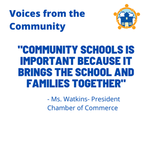 Community Schools in important because it brings the school and families together